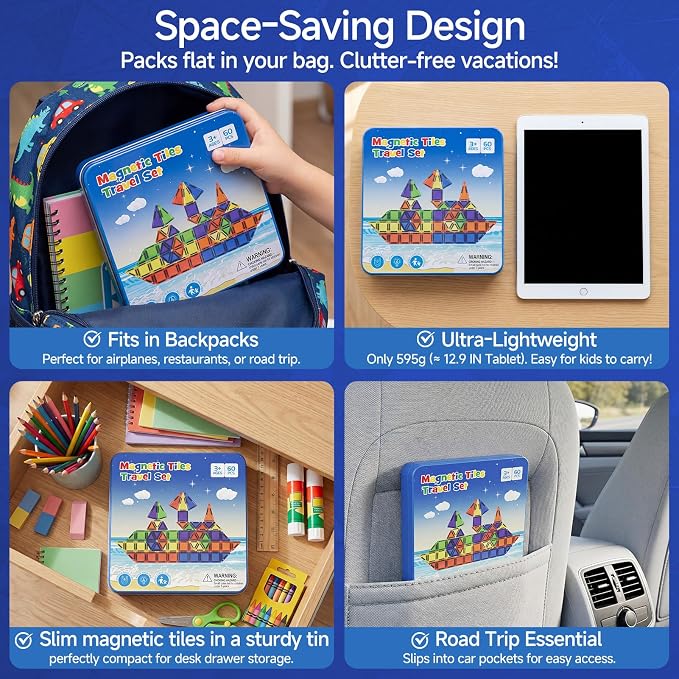 WMXDU Mini Magnetic Building Set: Keep Boys Quiet 60 Mins on Road Trips - Image 4
