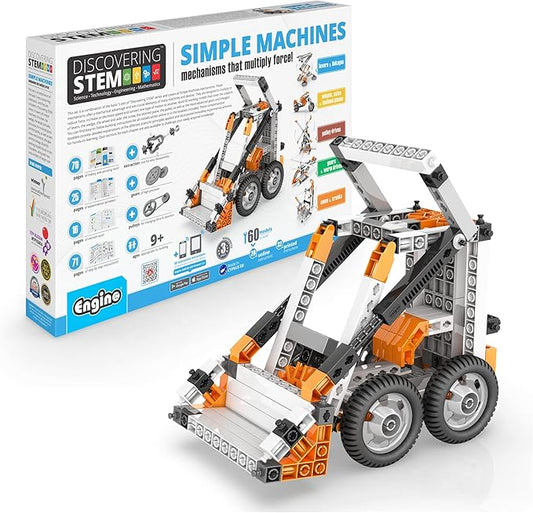 Engino STEM Toys, Simple Machines, Building Kit, Construction Toys for Kids 9+, Gifts for Boys & Girls, Learning & Education Set, Engineering Kit, STEM Projects (60 Model Options)