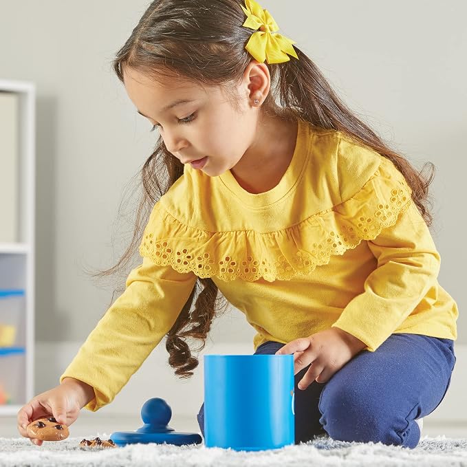 Learning Resources Smart Counting Cookies - Chocolate Chip Play Food, Preschool Activities, Toddler Sensory Toy, Play Kitchen Accessories, Sorting and Stacking, Fine Motor Numbers , Math Games - Image 7