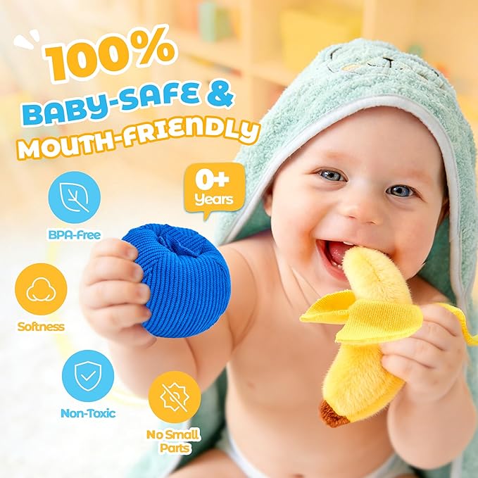 JoyCat Montessori Baby Toys 6-12 Months, 12PCS Sensory Sorting Boxes - Image 5