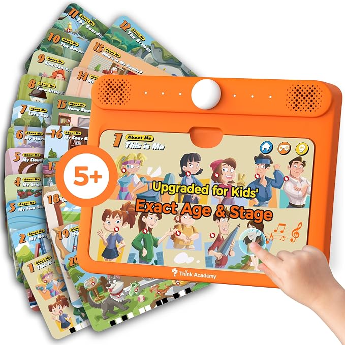 Think Academy Learning Pad for 5+, Age-Optimized Screen-Free Tablet by ThinkAcademy