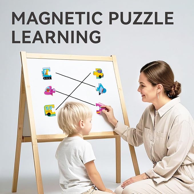 Dotimo 30 PCS Vehicle Pairing Magnetic Puzzle - Image 2