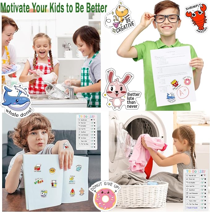 Chore Chart for Adults Kids Chore Chart Plastic Checklist Board Daily to Do List My Chores Task Board Sliding Routine Chart for Kids Rv Reminder with 10 Detachable Cardstock and 2 Markers - Image 5