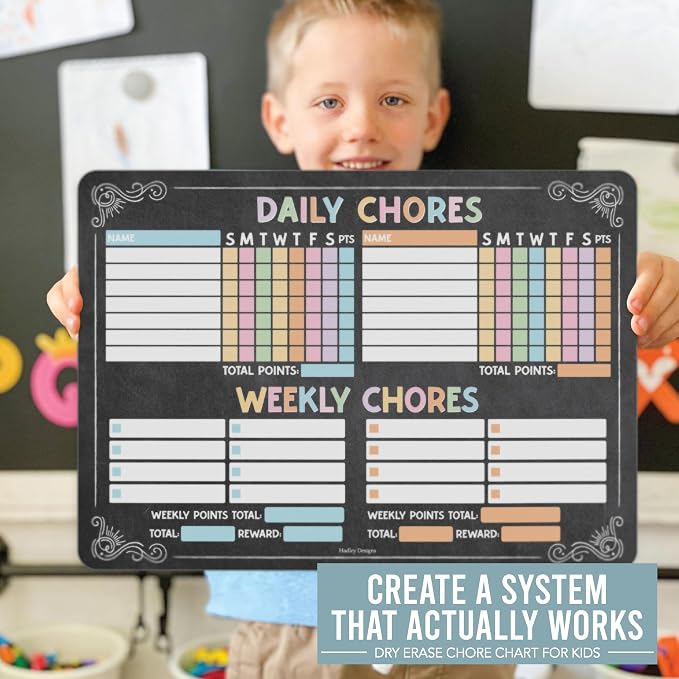 Magnetic Chore Chart for Kids Multiple Kids, Chore Board Adults and Teens - Image 9