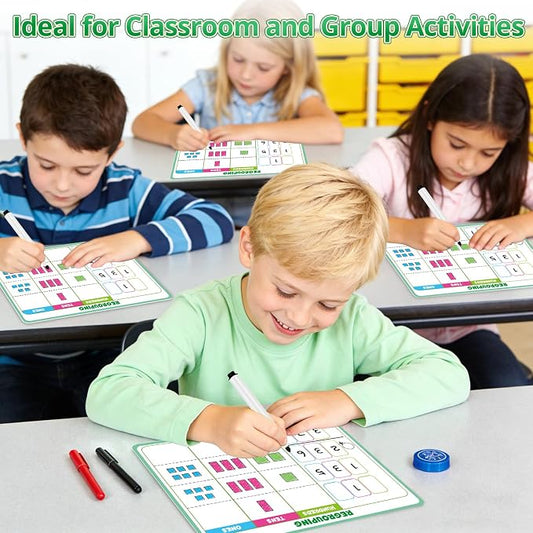 12 Packs Place Value Chart Math Manipulatives Math Games for Kids - Image 2