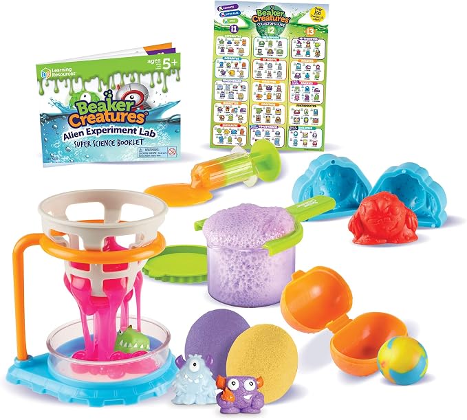 Learning Resources Beaker Creatures Alien Experiment Lab, 18 Piece Set, Ages 5+,Science Exploration, Science Kit for Kids, Fun Science Experiments for Kids - Image 2