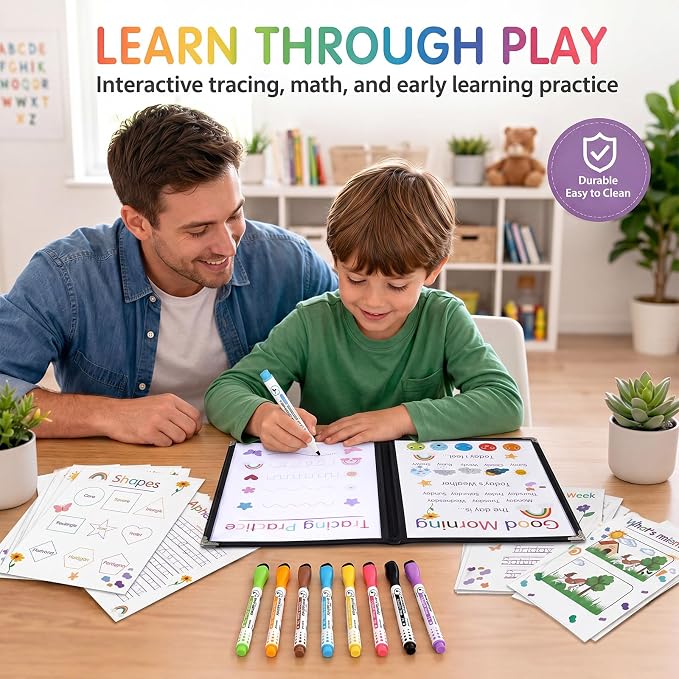 Hushee 31 Pcs Homeschool Morning Menu Kit for Toddler Kindergarten - Image 5