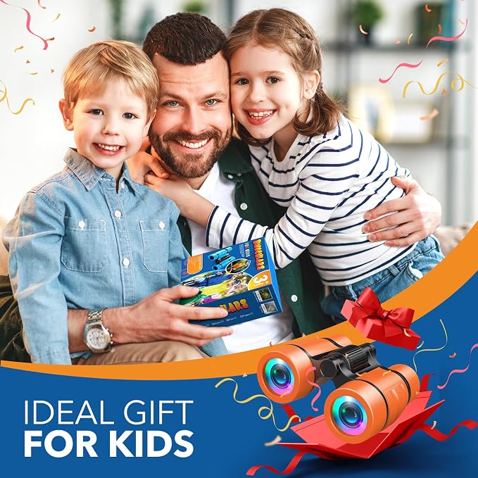 3-8 Year Old Boy Girl Toys: LET'S GO! Shockproof Binoculars for Kids Bird Watching 3 4 5 6 7 Year Old Boys Girls Outdoor Travel Toy for Kid Ages 4-7 Toddler Toy Binoculars Christmas Stocking Stuffers - Image 7