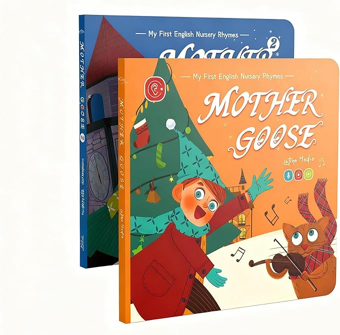 KOKODI Talking Books, 2Pcs Nursery Rhyme Books Interactive Audio Sound Books, Compatible with KOKODI Talking Pen (Nursery Rhyme Books Only, No Pen) by WhereKidsLearnThroughPlay