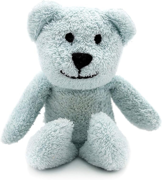 Thermal-Aid Zoo Mini — (Buckley The Blue Bear) — Mold-Resistant, Washable Hot & Cold Pack for Kids — Heating and Cooling Pad with Natural Corn Filling — Reusable Plush Toy