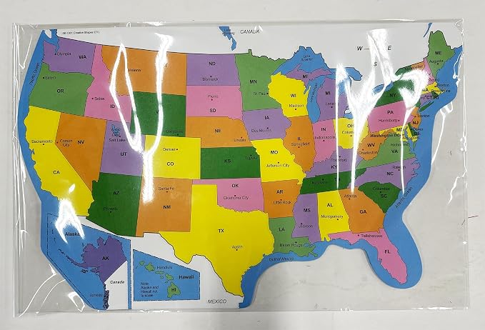 SHAPES ETC. 10.25" x 16" U.S. Practice Maps Pad, Labeled, 30 Sheets - Image 8