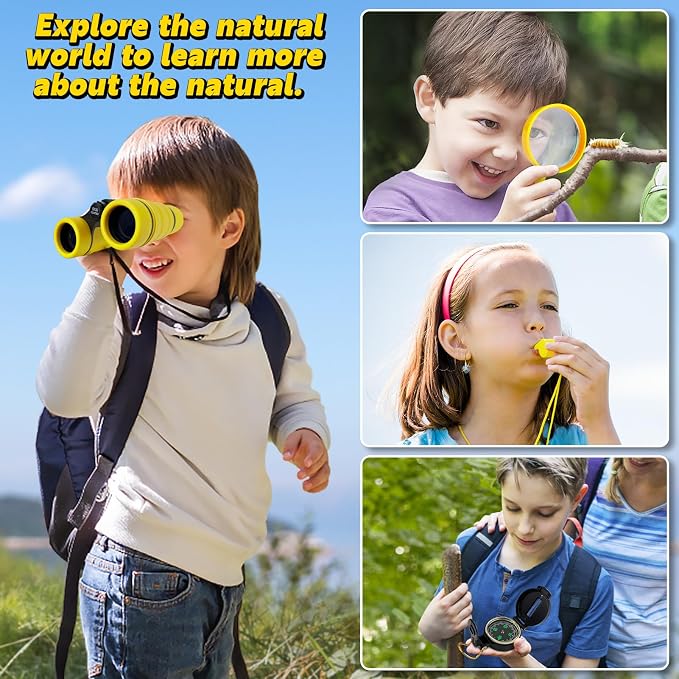 ESSENSON Kids Explorer Kit - Adventure Kit for Kids, Outdoor Explorer Kit with Binoculars, Summer Outdoor Toys for Kids Ages 4-8 - Image 5