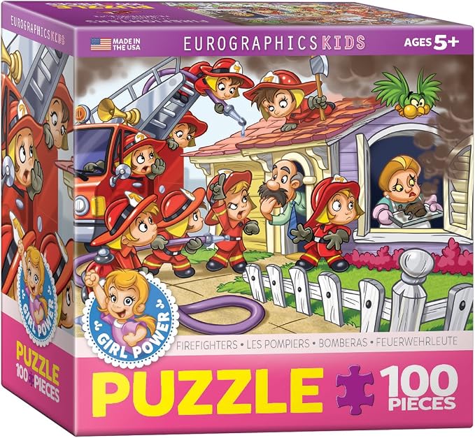 EuroGraphics Girl Power! Firefighters Puzzle (100-Piece) by EuroGraphics
