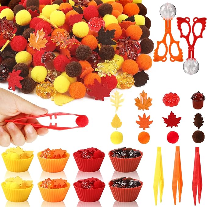 241 Pcs Fall Sensory Bin Fillers Fall Sensory Bin Items Fall Thanksgiving by kaiolbly