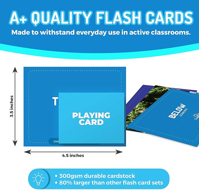 CreateFun 598 Vocabulary Builder Flash Cards Set, Speech Therapy,Autism,ESL - Image 3