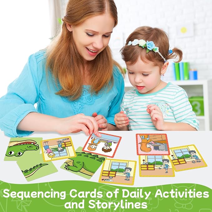 Sequencing Cards,Sequence Board Game for Kids,Story Storytelling,Speech Therapy Toys Materials for Autism,Social Skills,Sentence Building,Educational Classroom Preschool Learning Activities - Image 5