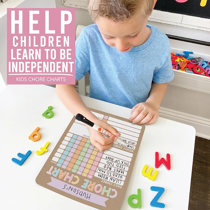 Magnetic Chore Chart for Kids Multiple Kids Chore Board for Home and School - Image 4