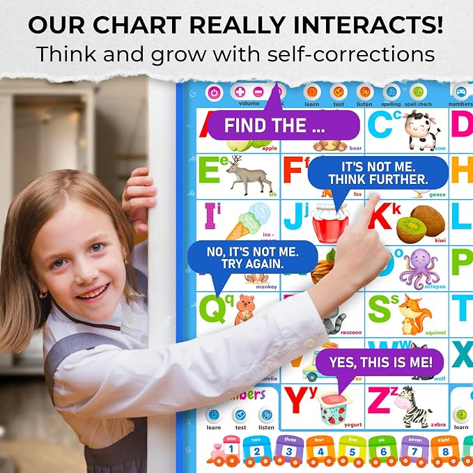 Educational Toys for Kids 5-7 Year Old - Vertical ABC Learning Chart - Image 4