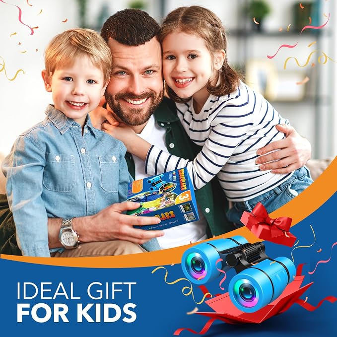 Toys for Boys Ages 3-7: LET'S GO! Kids Binoculars with Bird Watching Manual for 4 5 6 7 Year Old Boys Girls Outdoor Toy for Kid Ages 4-6 Camping Telescope Toddler Birthday Gift Stocking Stuffers - Image 7