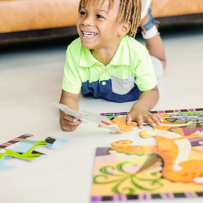 Melissa & Doug Dinosaur Dawn Jumbo Floor Puzzle (24 Pieces, 2 x 3 Feet), Jigsaw Puzzle for Preschoolers and Kids Ages 3+ - FSC Certified - Image 8