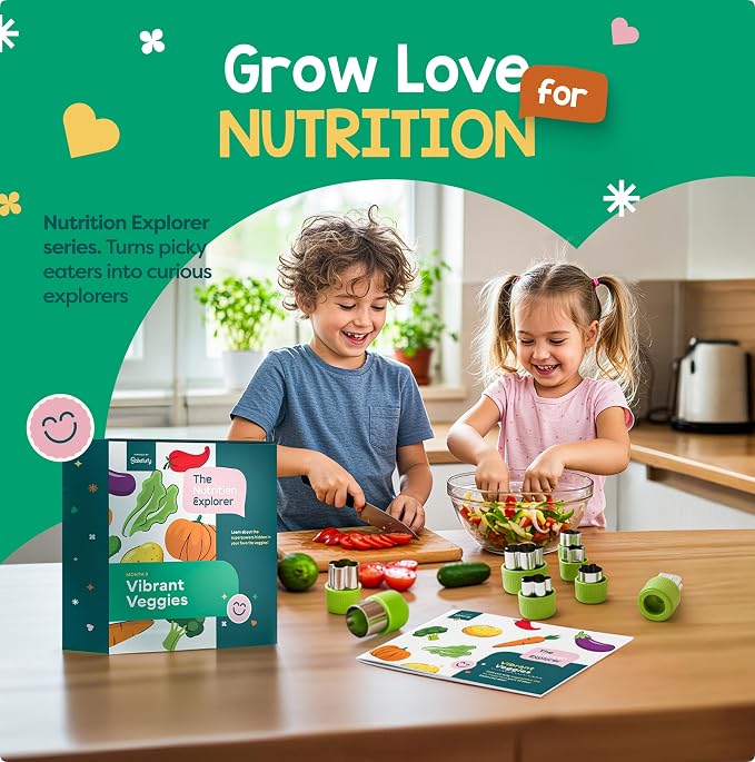 Baketivity Vibrant Veggies Kids Nutrition Kit STEM Birthday Gifts for Kids - Image 2
