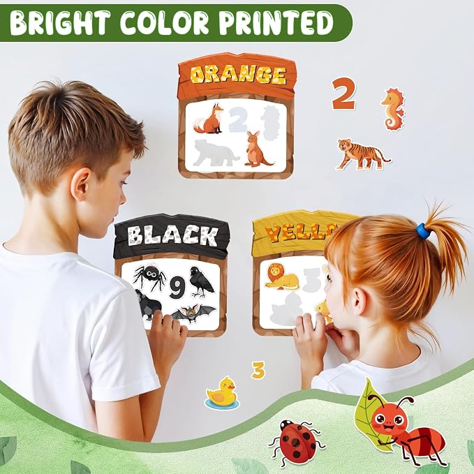 10Pcs Magnetic Color Sorting Cute Animal Fridge Magnets for Kids - Image 6
