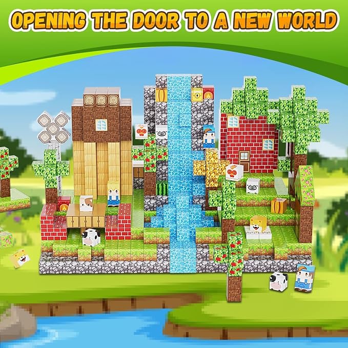 100PCS Magnetic Blocks, Magnetic Building Blocks, 0.78in Magnetic Building - Image 7
