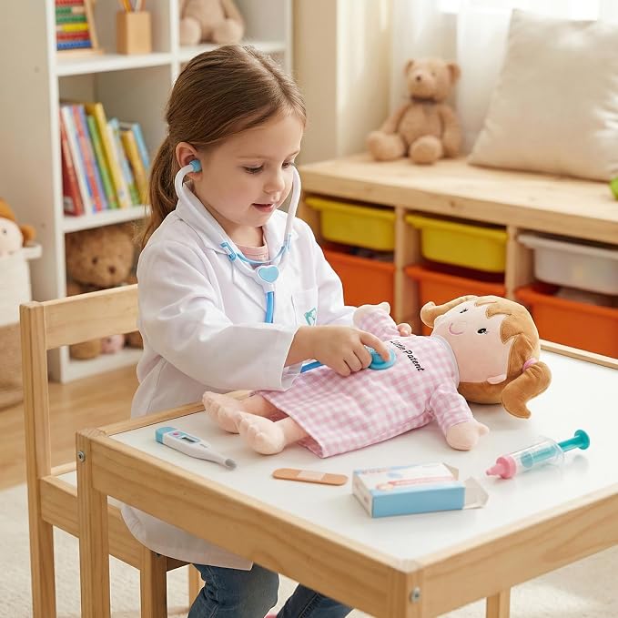 June Garden 18" Little Patient Emily Plush Anatomy Doll - Soft Educational Toy with Removable Human Organs - Learn Basic Anatomy for Toddlers and Kids - Image 4