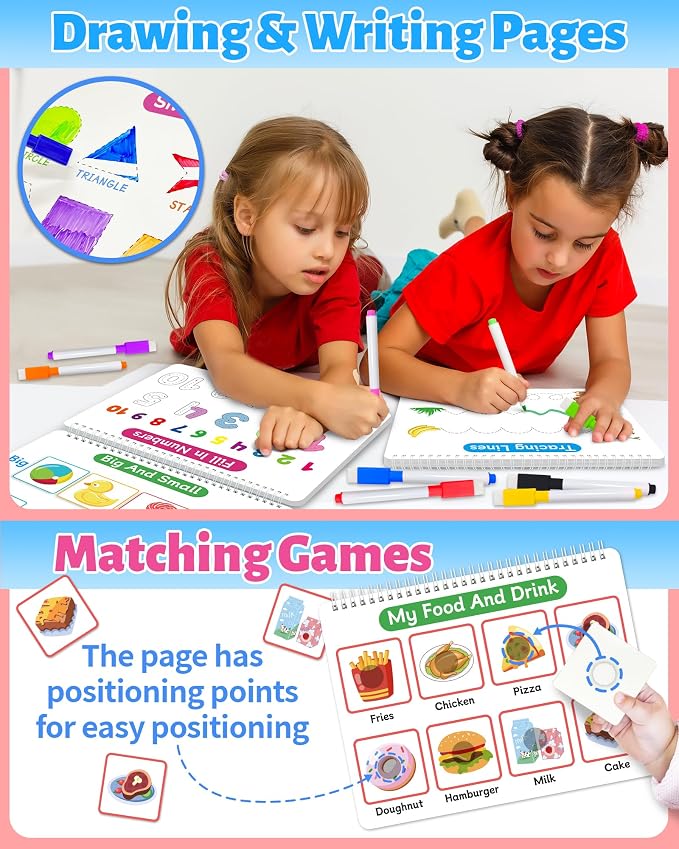 Benresive Busy Book for Toddlers 3-5, Preschool Learning Activities Book - Image 3