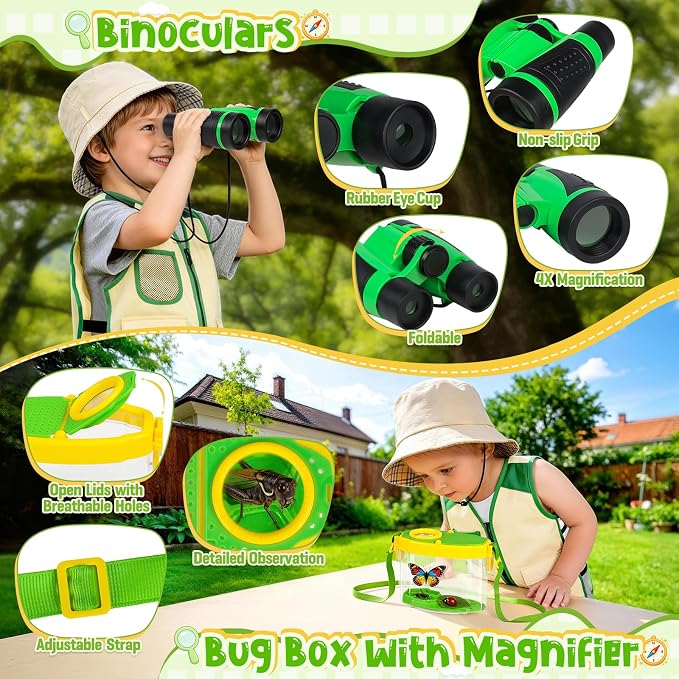 Meaicezli Kids Explorer Kit with Bug Catcher for Camping for Kids Age 4-12 - Image 3