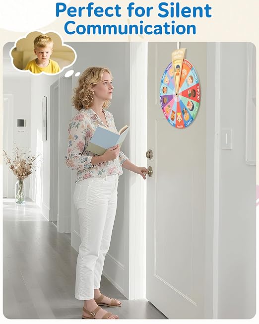 Feelings Wheel for Kids, Soft Plush Preschool Learning Chart for Toddlers and Autism Children, Portable Calming Corner Items - Image 5