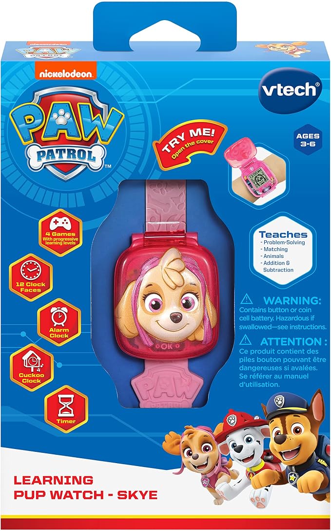 VTech PAW Patrol Learning Pup Watch, Skye - Image 6