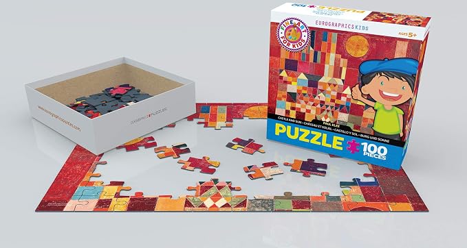 EuroGraphics Castle and Sun by Paul Klee 100-Piece Puzzle, Multi - Image 3