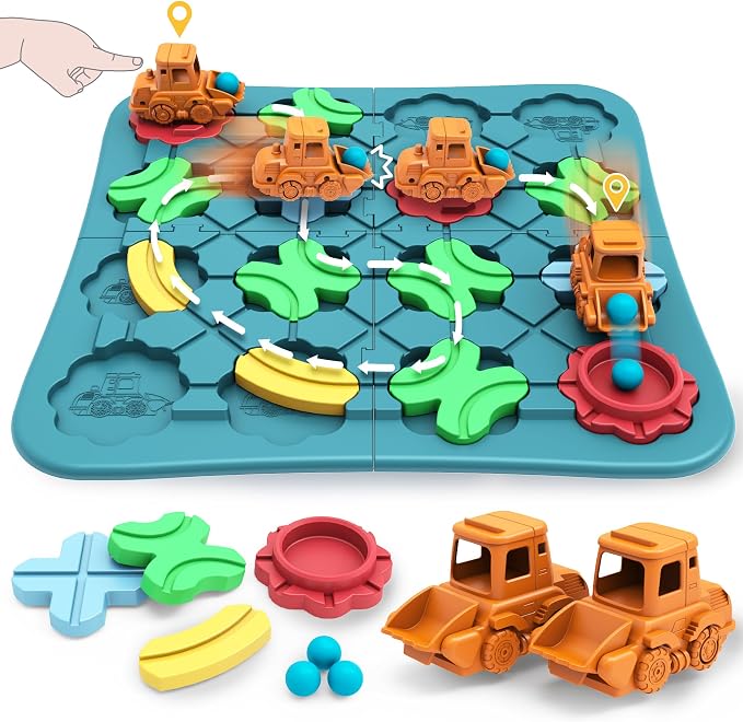 Bonitoto STEM Board Game Logical Road Builder Maze Toy for Kids Ages 3-8 by BONITOTO