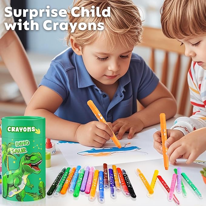 DreamCandy Twist Crayons for Toddlers,24 Colors Non Toxic Washable Crayons for Kids,Art Supplies Drawing Coloring Crayon Set,Gift for Boys and Girls,Back to School,Stocking Stuffers