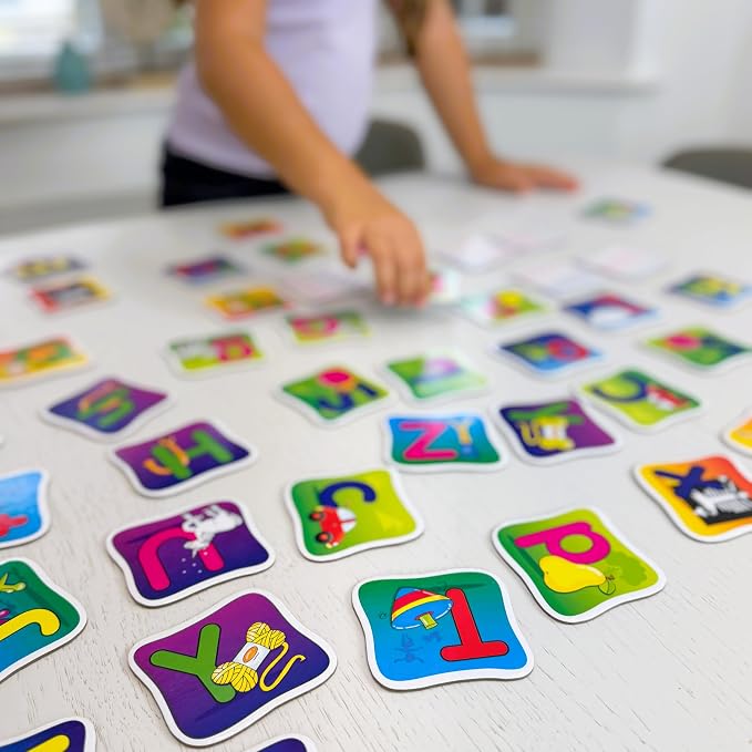 The Learning Journey: Match It! Memory - Alphabet - Capital and Lowercase Letter Matching Game with 26 Matching Pairs - Memory Games for Kids 3 and Up - Award Winning Toys - Image 4