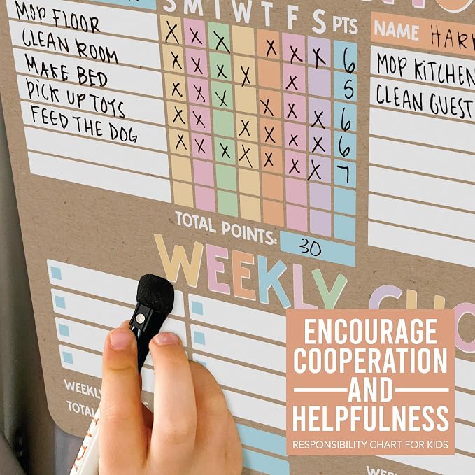 Magnetic Chore Chart for Kids Multiple Kids, Chore Board Adults and Teens - Image 7