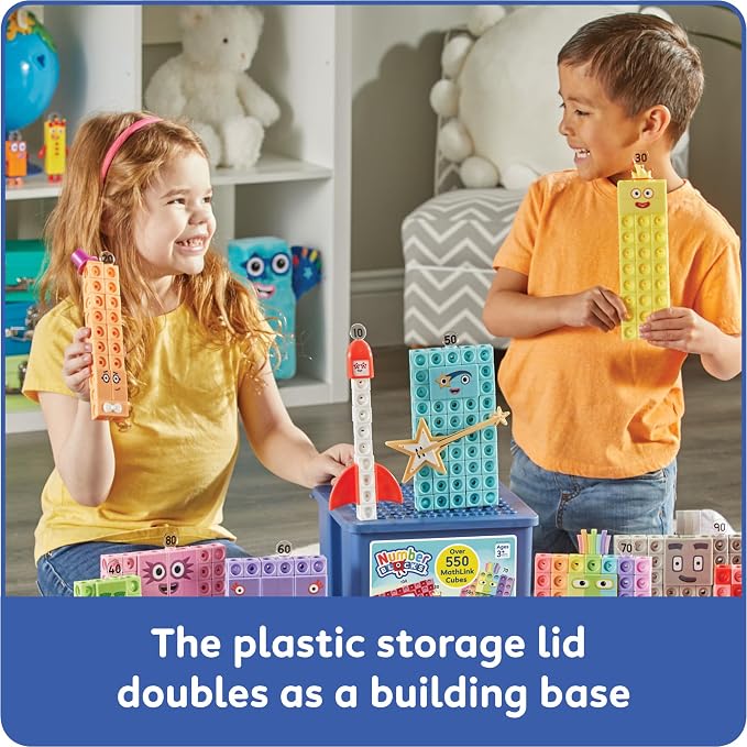 hand2mind Numberblocks Heroes with Zeroes MathLink Cubes Activity Set - Image 5
