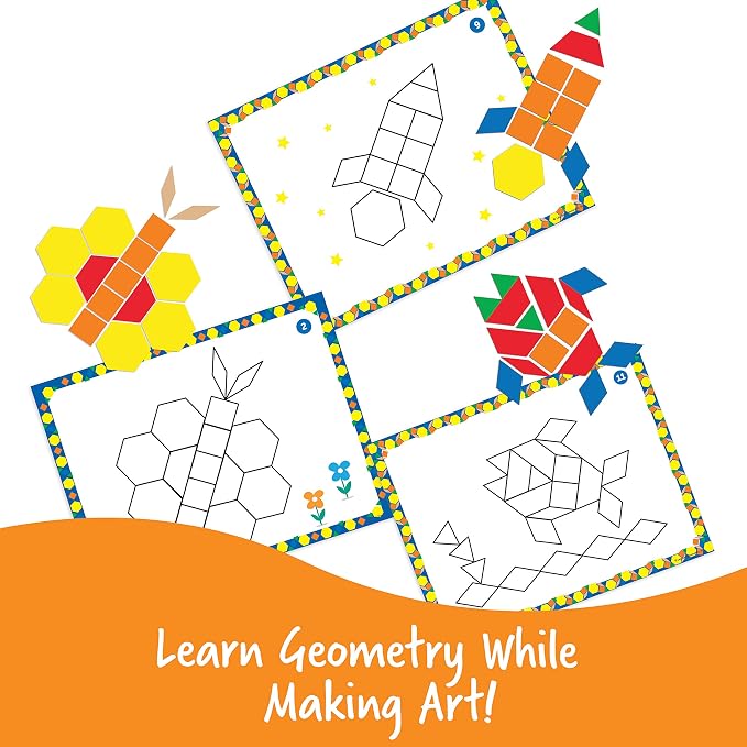 Learning Resources Pattern Block Activity Set - Image 4