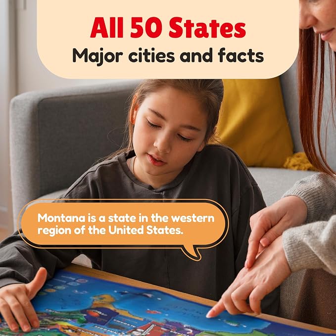 BEST LEARNING i-Poster My USA - Interactive Talking US Map for Kids - Image 3