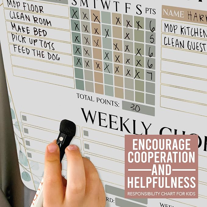 Magnetic Chore Chart for Kids Multiple Kids, Chore Board Adults and Teens - Image 7