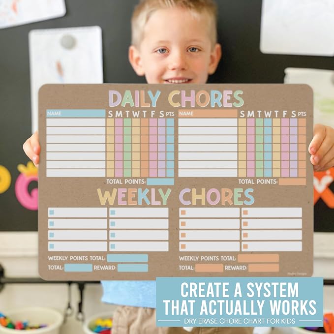 Magnetic Chore Chart for Kids Multiple Kids, Chore Board Adults and Teens - Image 9