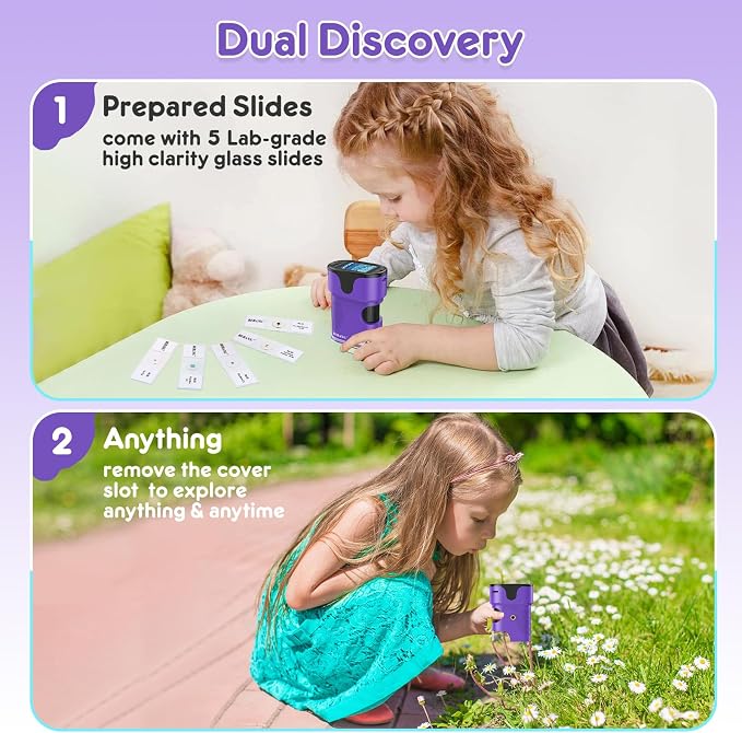 Kids Digital Microscope Science Gift: Complete STEM Toy Kit for Ages 4-12 - Image 5