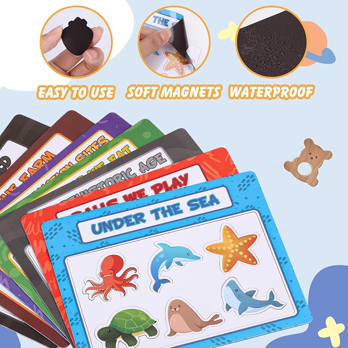 10PCS Magnetic Sorting Toy for Kids, Category Fridge Magnets for Kids - Image 7