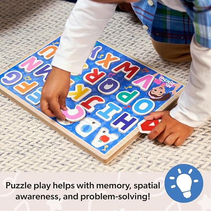 Melissa & Doug® Ms. Rachel™ Wooden Phonics Alphabet Sound Puzzle with Light-Activated Sound Effects, 26-Piece Toddler Toys for Boys and Girls Ages 2+ Years - FSC Certified - Image 5