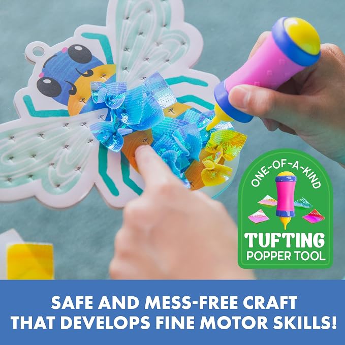 Educational Insights Tufting Kit - Arts and Crafts for Kids Ages 4-8, Poke in Art Kits for Girls & Boys, DIY Kids Craft Kit, Mess Free Art Set with Crafting Supplies, Easy Toddler Crafts - Image 5