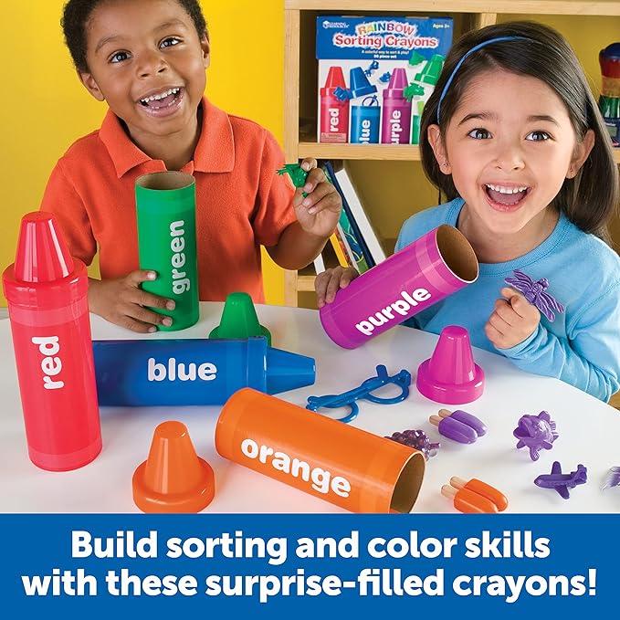 Learning Resources Rainbow Sorting Crayons - Image 3