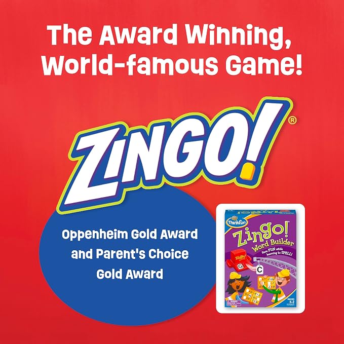 ThinkFun 7706-T Zingo Word Builder Early Reading Game - Award Winning Game for Pre-Readers and Early Readers - Image 2