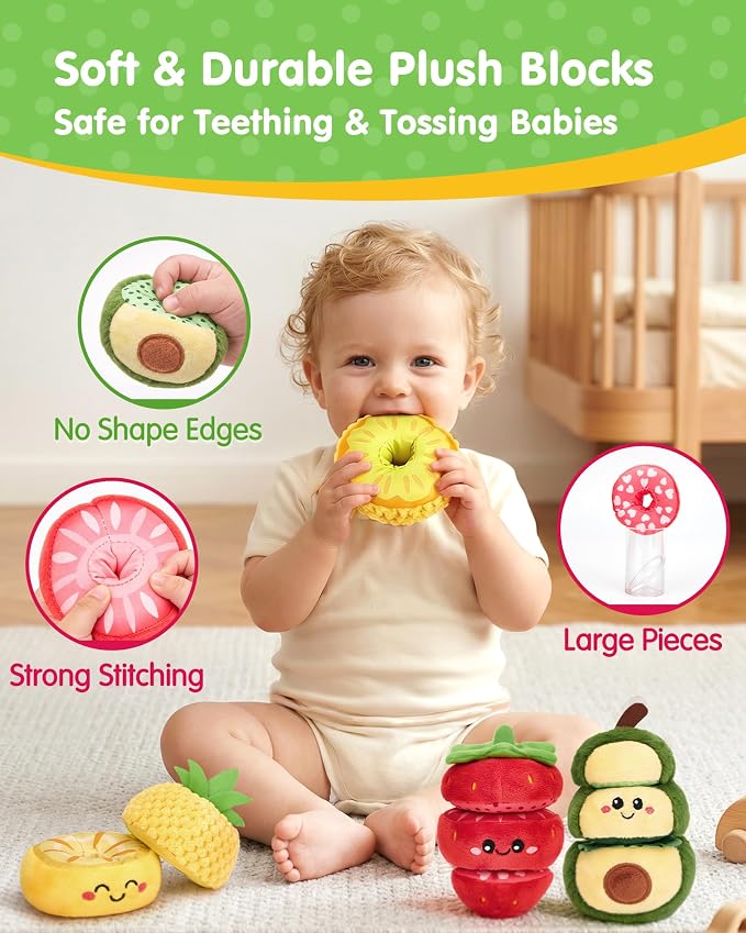 hahaland Montessori Toys for 1 Year Old Girl Boy, Stacking Rings Baby Toy - Image 4