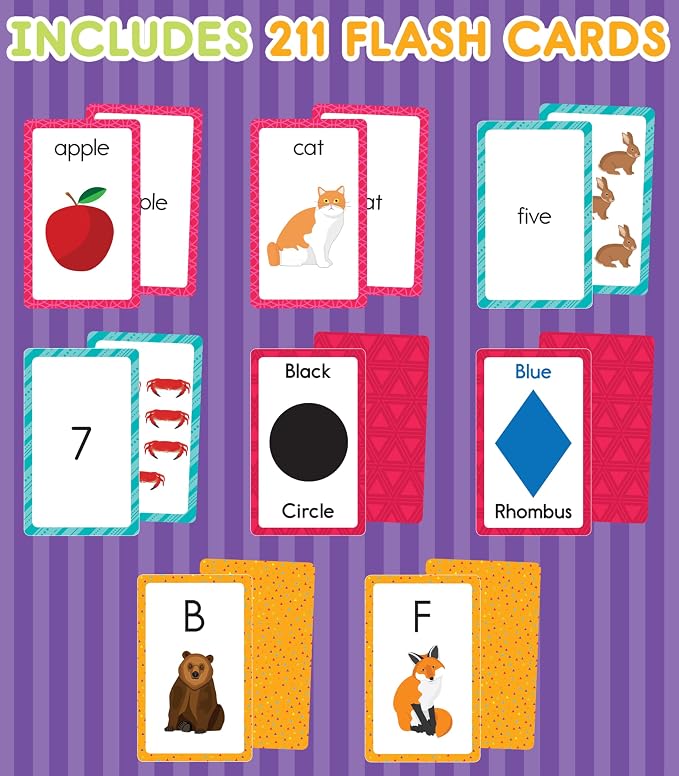 Carson Dellosa Toddler Flash Cards 4-Pack for Preschool Learning Activities - Image 3